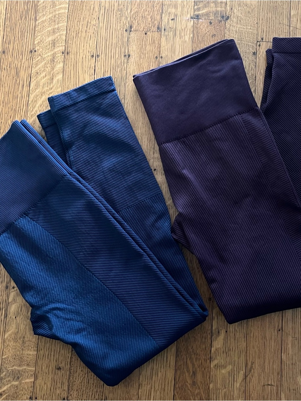 SPANX High-Rise Leggings Bundle in Plum and Navy Look at me Now!
